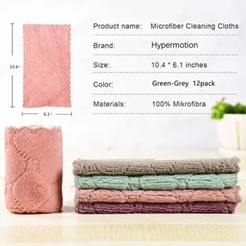 Hypermotion Microfiber Cleaning Cloths for Effortless Cleaning