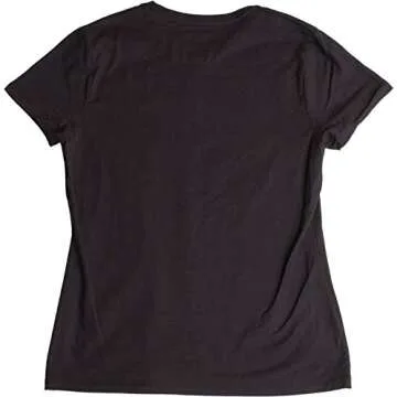 Ann Arbor T-shirt Co. Jolly Roger Pirate Flag | Skull & Crossbones Caribbean Cruise Costume Ladies' Tee-M