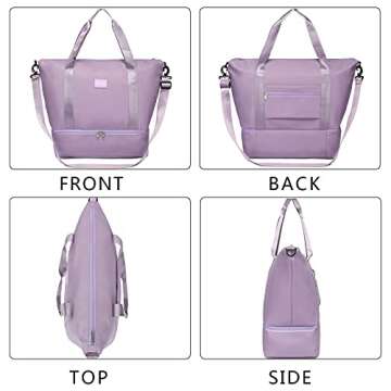 Ineetatu Travel Duffle Bag for Women, Weekender Bags