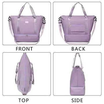 Ineetatu Travel Duffle Bag for Women, Weekender Bags