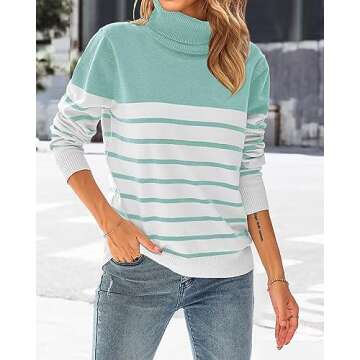 KIRUNDO Women's Stylish Turtleneck Sweater