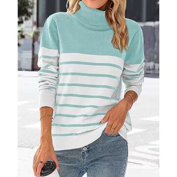 KIRUNDO Women's Stylish Turtleneck Sweater