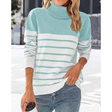 KIRUNDO Women's Stylish Turtleneck Sweater