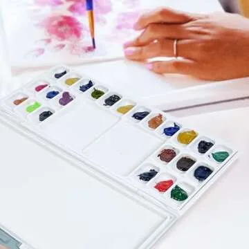 Falling in Art 24-Slanted Wells Leak-Proof Palette