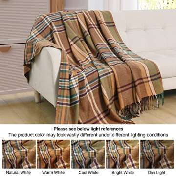 David's Home Buffalo Plaid Throw Blanket - Soft & Lightweight