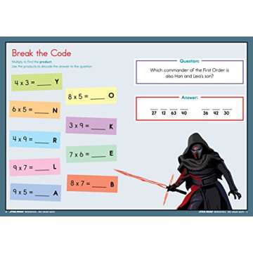 Star Wars Workbook: 3rd Grade Math (Star Wars Workbooks)
