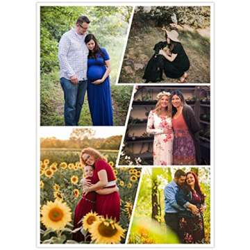 BISHUIGE Women Summer Casual XL-6X Plus Size Maxi Long Dresse with Pockets XX-Large, Black