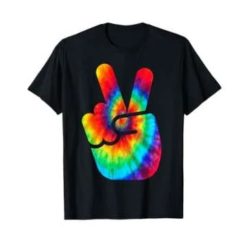 Cool Peace Hand Tie Dye For Boys And Girls T-Shirt