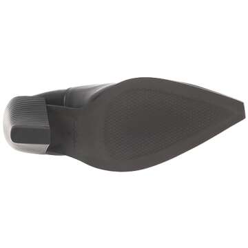 Sam Edelman Mandey Western Boot Black Leather 8 Medium