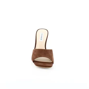 Steve Madden Women's Signal Heeled Sandal Brown Nubuck Stunning Design