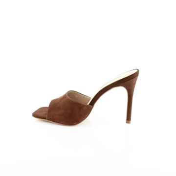 Steve Madden Women's Signal Heeled Sandal Brown Nubuck Stunning Design