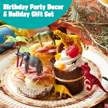 JOYIN 69 Pcs Realistic Animal Figures Playset for Kids