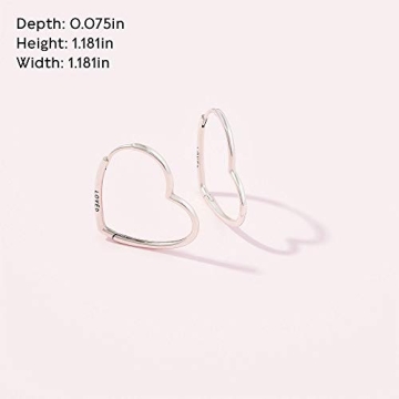 Shop PANDORA Heart Hoop Earrings - Elegant Sterling Silver