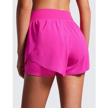 CRZ YOGA 2 in 1 Dolphin Running Shorts for Women