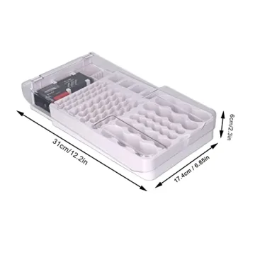 Yuecoom Battery Organizer with Tester Holds 93 Batteries