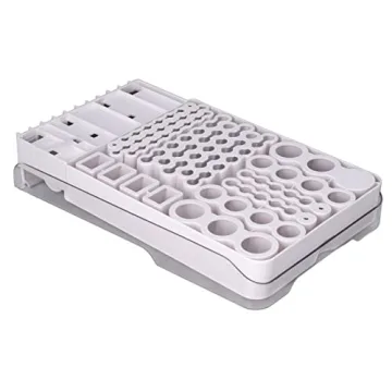 Yuecoom Battery Organizer with Tester Holds 93 Batteries