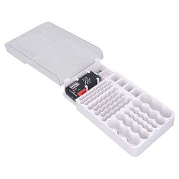 Yuecoom Battery Organizer with Tester Holds 93 Batteries