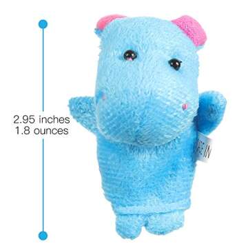 Acekid 10pcs Soft Plush Animal Finger Puppets Set