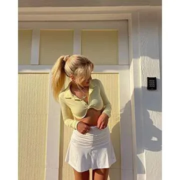 Trendy Women's Twist Front Long Sleeve Crop Top