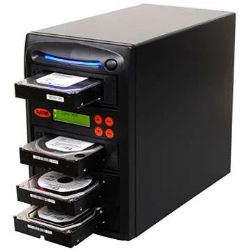 Systor 1:3 HDD/SSD Hard Drive Duplicator - 18GB/Min - Standalone Copier & Eraser/Sanitizer for Multiple SATA 3.5 Disk & 2.5 Solid State Drives - Copy Speeds of up to 300MB/Sec (SYS303DP)
