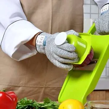 Dowellife Cut Resistant Gloves Food Grade Level 5 Protection, Safety Kitchen Cut Gloves for Chef Oyster Shucking Mandolin Knife Butcher Meat Cutting
