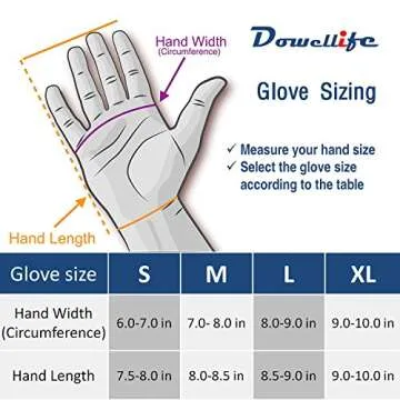Dowellife Cut Resistant Gloves Food Grade Level 5 Protection, Safety Kitchen Cut Gloves for Chef Oyster Shucking Mandolin Knife Butcher Meat Cutting