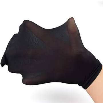 Fitu Women's 10 Pairs Pack Nylon Ankle Tights Hosiery Socks (Black) One Size Black