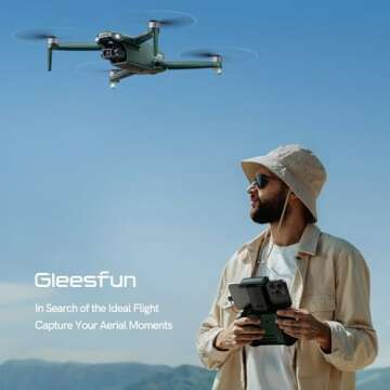 Gleesfun G11PRO 6K Drone with Camera for Adults, 4K/30fps Video, 3-Axis Brushless Gimbal, 70mins Fli...