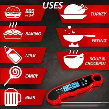 Smak Instant Read Meat Thermometer - Quick, Accurate, Waterproof