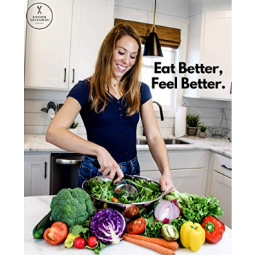 Fast Salad Prep with Stainless Steel Cutter Bowl