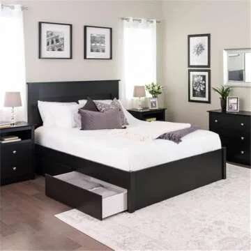Prepac Select Queen Bed with Drawer Storage Solution