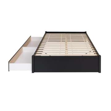 Prepac Select Queen Bed with Drawer Storage Solution