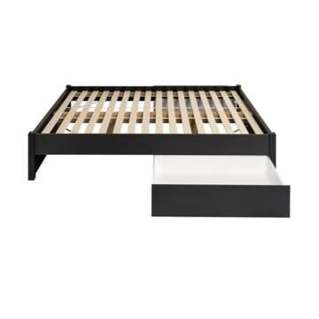 Prepac Select Queen Bed with Drawer Storage Solution