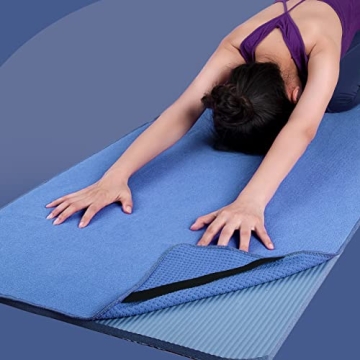 POLYTE Microfiber Hot Yoga Towel with Non-Slip Grip