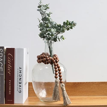 58in Natural Wood Bead Garland for Rustic Decor