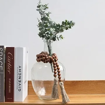 58in Natural Wood Bead Garland for Rustic Decor