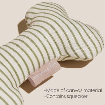 Reese+Murphy Green Striped Dog Toy for Medium & Large Dogs