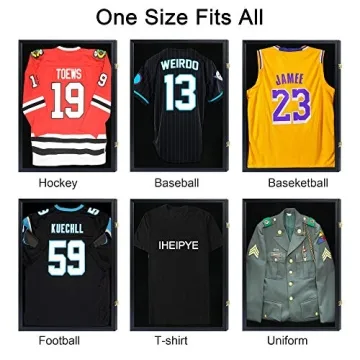 IHEIPYE Lockable Jersey Display Frame for All Sports