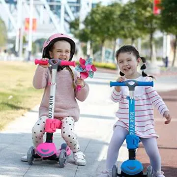 Kicknroll 3 Wheel Scooter for Kids Aged 3-5 - Pink