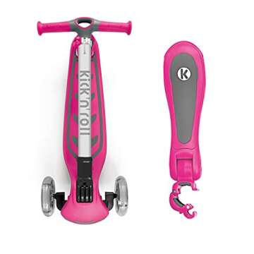 Kicknroll 3 Wheel Scooter for Kids Aged 3-5 - Pink