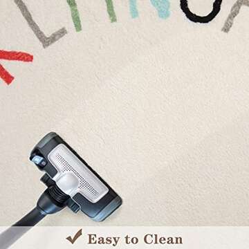 Topotdor Rainbow Round Kids Play Rug Alphabet Nursery Area Rug Extra Large Soft Crawling Play Mat for Children Toddlers Bedroom (47 inch, Multi Color)