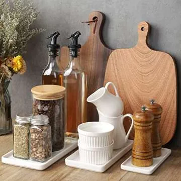 Gurygo Ceramic Vanity Trays - Elegant & Versatile Organization