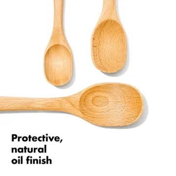 Durable OXO Good Grips 3-Piece Wooden Spoon Set