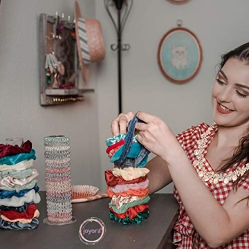 JOYORA Scrunchie Holder Stand Organizes 24-60 Hair Ties