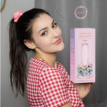 JOYORA Scrunchie Holder Stand Organizes 24-60 Hair Ties