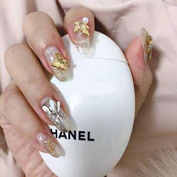 20 Pcs/Bag Nail Manicure 3D Metal Fash Butterfly Decoration Gold Alloy Jewelry Nail Tool Nail Art Nail Decoration DIY Tool