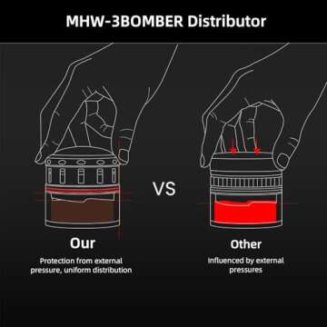 MHW-3BOMBER 51mm Espresso Coffee Distributor, Gravity Espresso Distribution Tool with Breather Hole and Wooden Top, Coffee Leveler Tools for 51mm Machine Portafilter, T6099