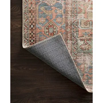 Loloi II Loren Terracotta/Sky 2'-6" x 7'-6" Runner Rug