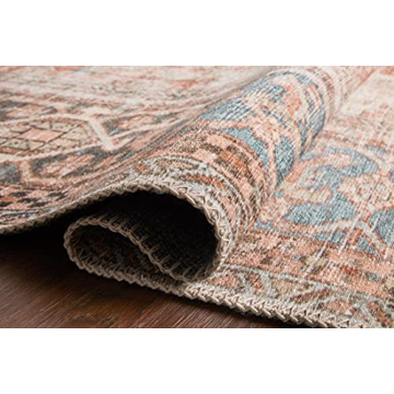 Loloi II Loren Terracotta/Sky 2'-6" x 7'-6" Runner Rug