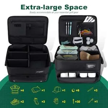 HIMAL2 Layer Golf Trunk Organizer for Car Storage